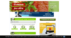 Desktop Screenshot of cuisine-pas-chere.com
